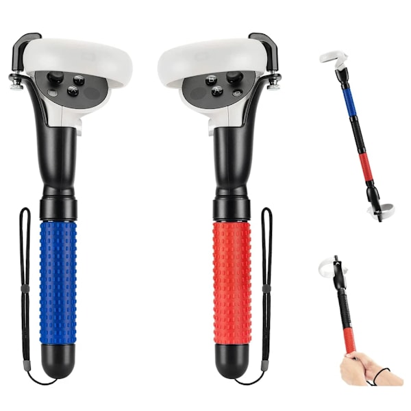 Extended Grip Handle VR Game Golf Tilbehør Til Oculu Quest 2 Controller Playing Beat Saber Golf