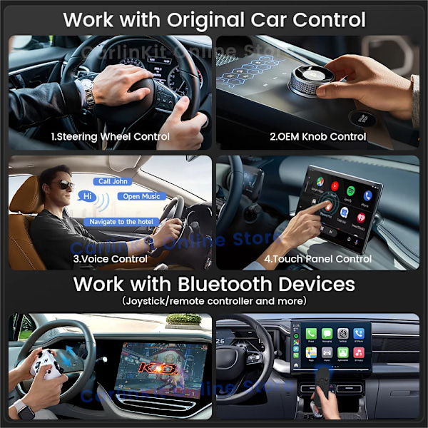 Android 13 TV Box LED 8+128GB CarPlay Langaton Android Auto Langaton sovitin