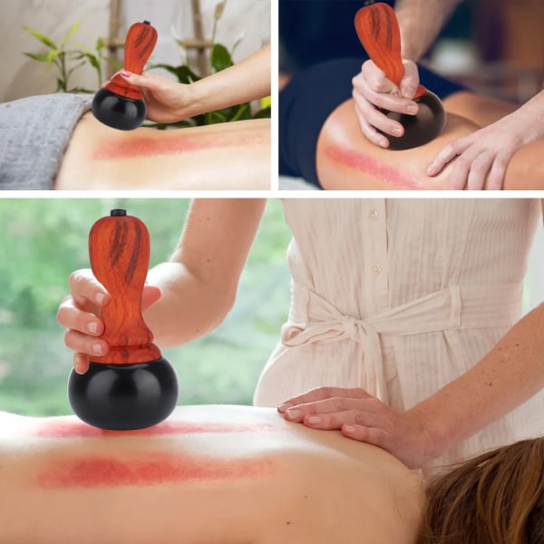 Hot Stone Sähkö Gua Sha hieronta Bian Stone Guasha työkalu Ihon raapiminen selkä vartalo lämmin moksibustio terapia