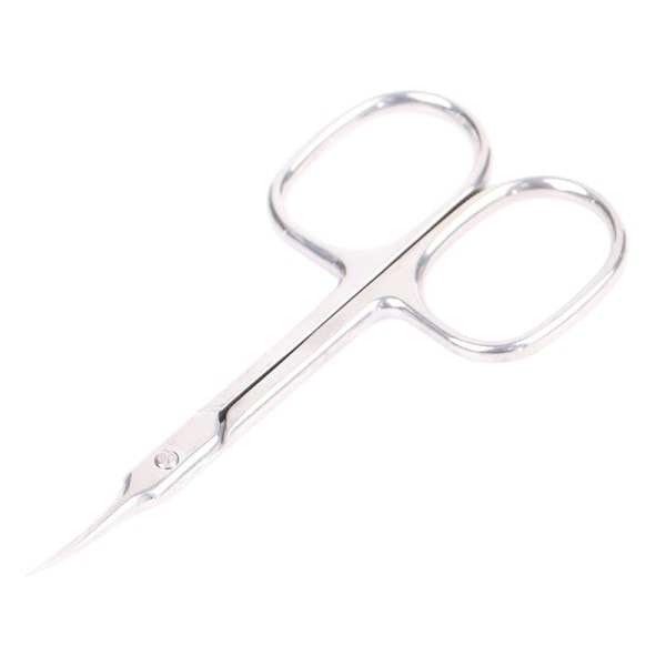 Cuticle Nipper Rustfrit Stål Buet Tip Tynd Klingen Neglebånd Saks Negleklippere