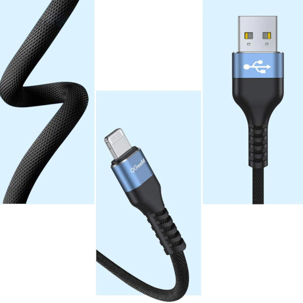 Hurtig opladning Lightning kabel USB data kabel telefon oplader ledning