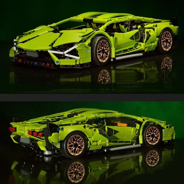 Teknisk Bygg block Racing Bil Statisk Modell Eller Fjärrkontroll El RC Bil Version Valfritt Konstruktion leksaker