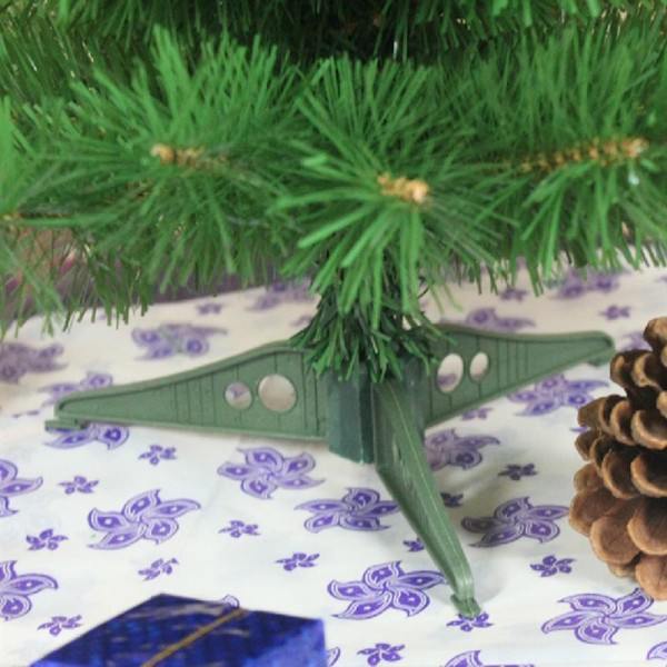 Konstgjord jul träd med plast ställ hållare bas för jul hem