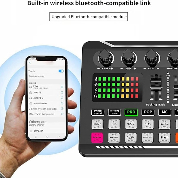DJ utstyr mikrofon lyd kort konsoll studio lyd kort kit kabel telefon miksing datamaskin live stemme mikser