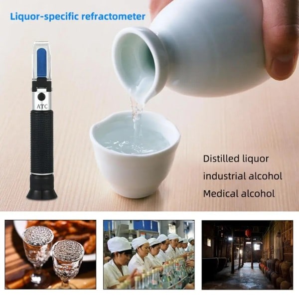 Handhållen alkohol refraktometer för sprit hushåll sprit bryggning refraktometer