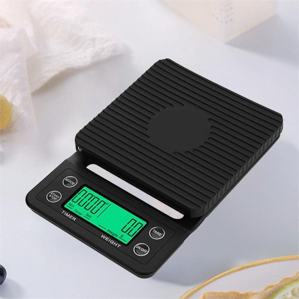 Tippa Kahvi vaaka Kahvi Paino 0,1g Tippaus Kahvi vaaka Ajastimella Digitaalinen Keittiö vaaka High Tarkkuus LCD vaaka