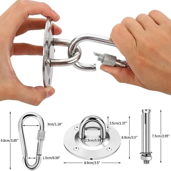 1 Set Heavy Duty Swing krokar Hängmatta Vägg fäste Ankare krokar