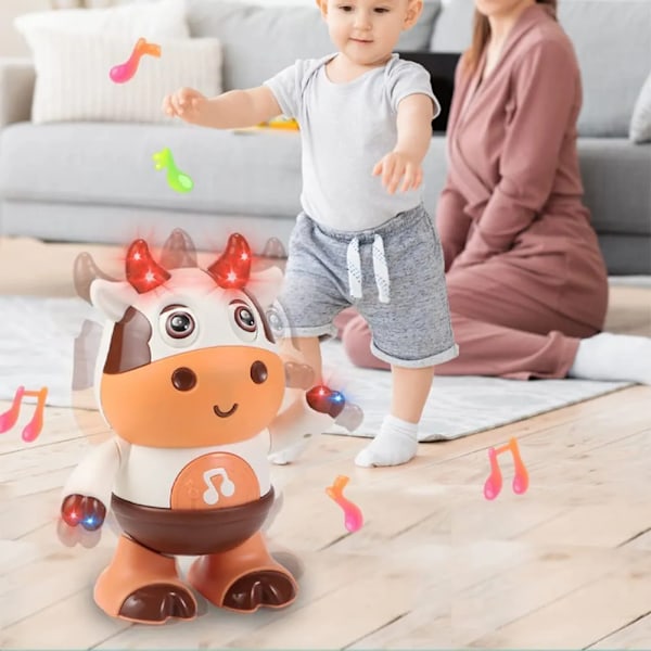 Vauva Lehmä Musiikki Lelut Vauva Esikoulu Koulutus Oppimislelu Led valoilla & Musiikki