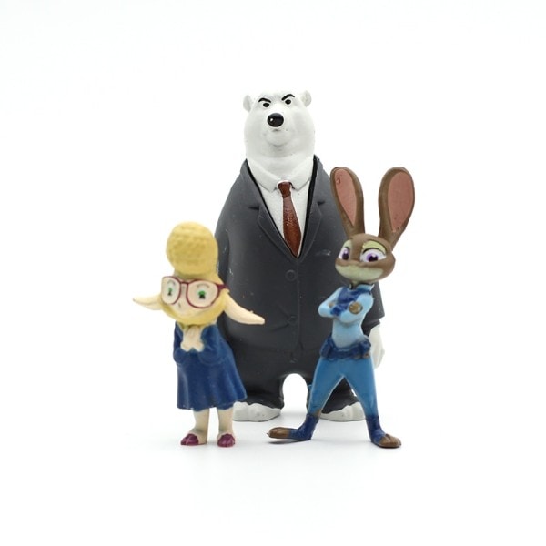 Pixar Zootopia Zootropolis Toy modell PVC Action Figur Judy Hopps Nick dukke