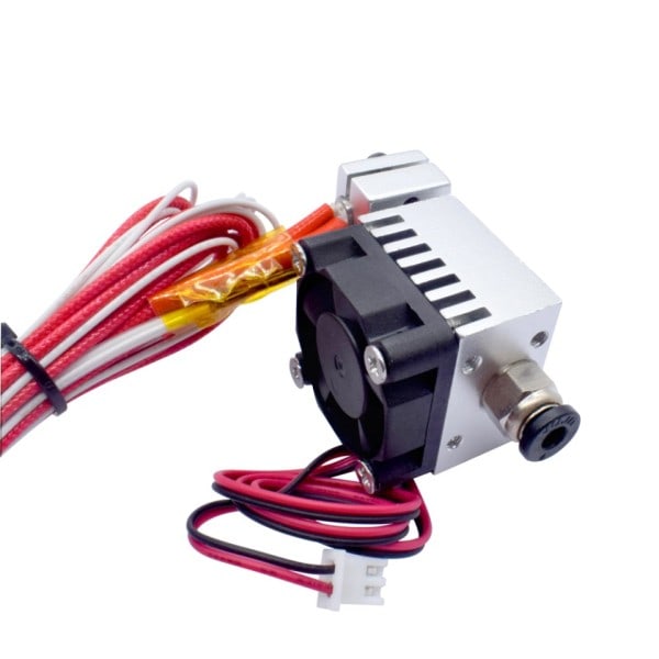 3D Printer Hot End V6 Long distance 1 In 1 Out Extruder Single Head 12V/24V 0.4mm 1.75mm with Cooling Fläkt