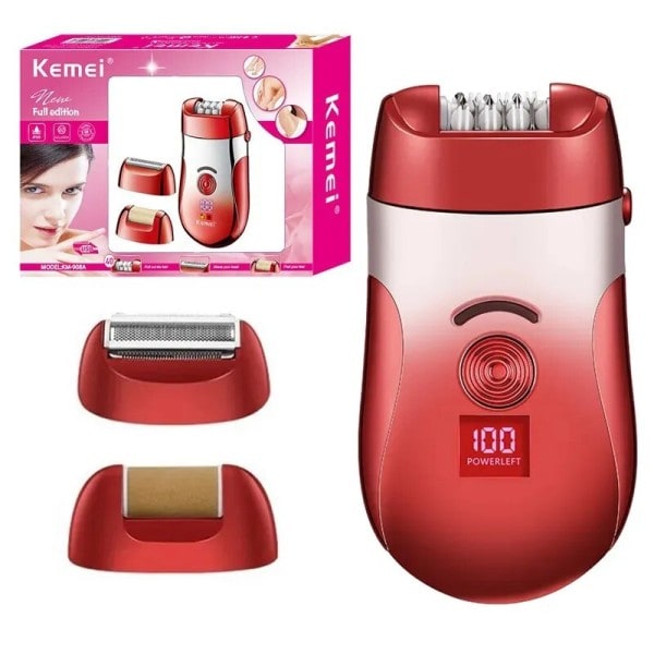3 i1 Kvinder Epilator Elektrisk Kvinde Ansigt Hårfjerning Dame Shaver Bikini trimmer