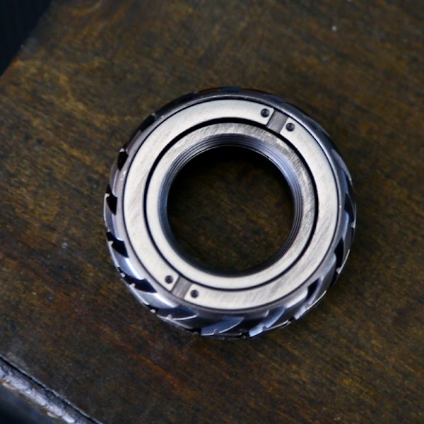 Ratchet Wheel Fidget Ring Fidget Slider Voksen EDC Metal Fidget Legetøj