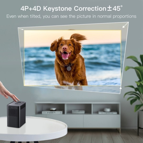 S Portable 1080P Home Theater Video LED Bluetooth Mini Projector Android 10.0  Projector