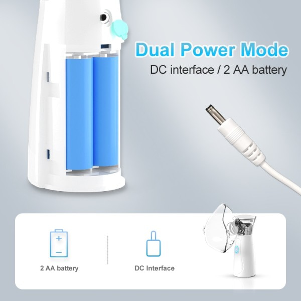 Bærbar Nebulizer Inhalator Voksen Børn Mini Silent Steam Nasal Fugter Inhalator Værktøj