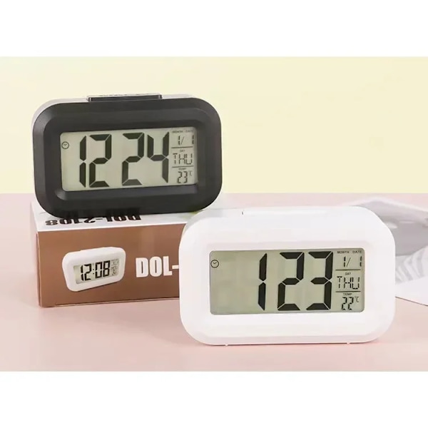LED Digital Alarm Klocka Bakgrundsbelysning Snooze Data Tid