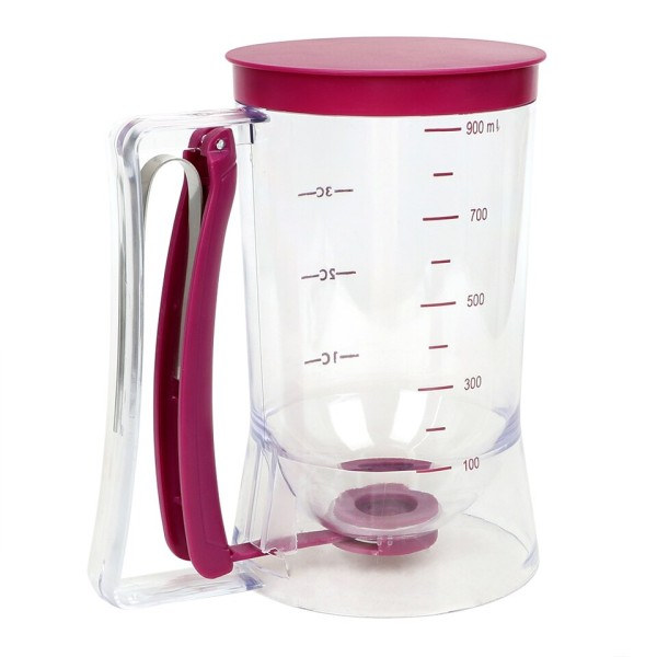 900 ml kage dej dej dispenser bage værktøj cupcake tragt dej dispenser ventil målekop