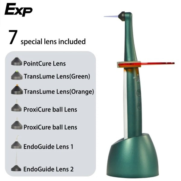 Dental Wireless LED Light Curing 1 Second Light Cure Multifunctional Curing Head Tandläkare Verktyg