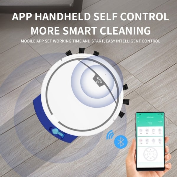 Robot dammsugare 2800PA smart APP fjärrkontroll trådlös rengöring maskin