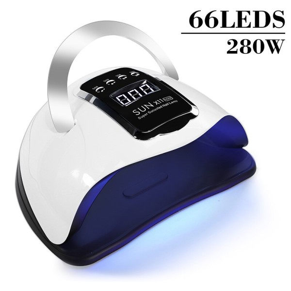 Profesjonell Nil Tørking Lampe for Manikyr 280W 66LEDS Gel Polish Tørke Maskin