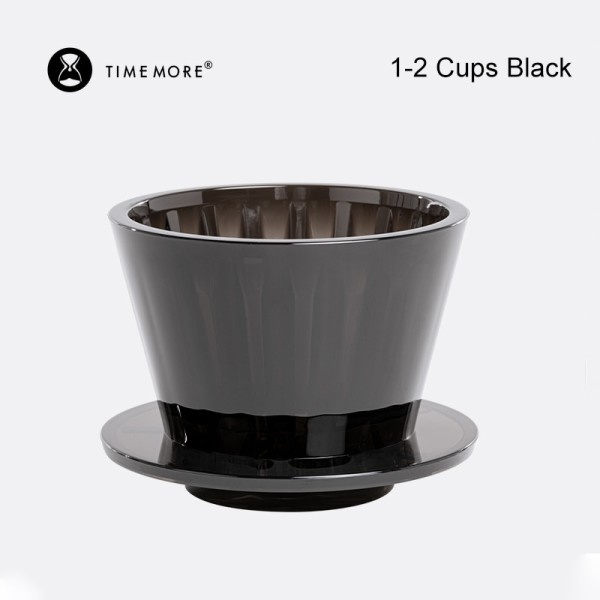 Wave Coffee Dripper Crystal Eye Pour Over Kaffe Filter PCTG 1-2 koppar kaffebryggare