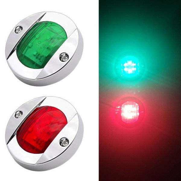 Rød Grøn Navigation Båd Lys LED 12V Yacht Stern Signal Lampe Marine Lys