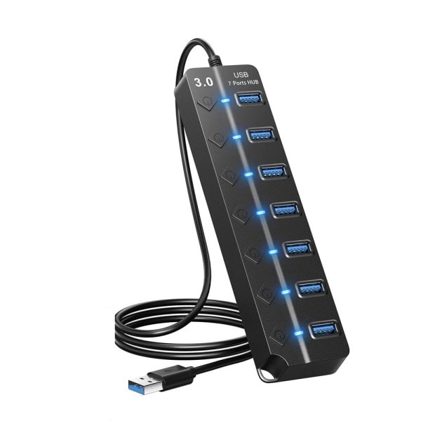 Aluminium Typ C 4 Port USB 3.0 HUB Telefon hållare SD TF USB Minne Kort Läsare DC Ström Adapter Splitter