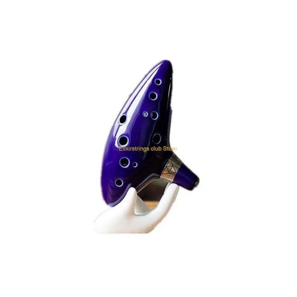 12 Hole The Legend Ocarina of Time Blue Alto C Fløjte Blæs instrument Naturlig lyd Nem At Lære Fin