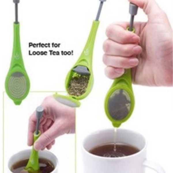 Te Infuser Innebygd Plunger Sunn Intens Smak Gjenbrukbar Te pose Plast