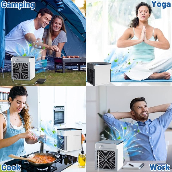 Mini Aircondition Køling Blæser Multifunktion USB Husholdnings Bærbar Air Conditioner Fugter