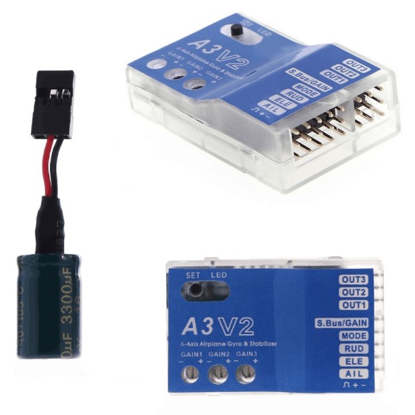 Aeroplane Fly Controller Stabilisator til RC Fly Fixed wing Copter