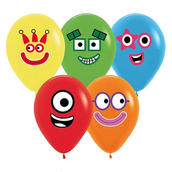 10 stykker Nummer blokkerte Ballonger 12tommers Nummer Blokker Latex Ballonger