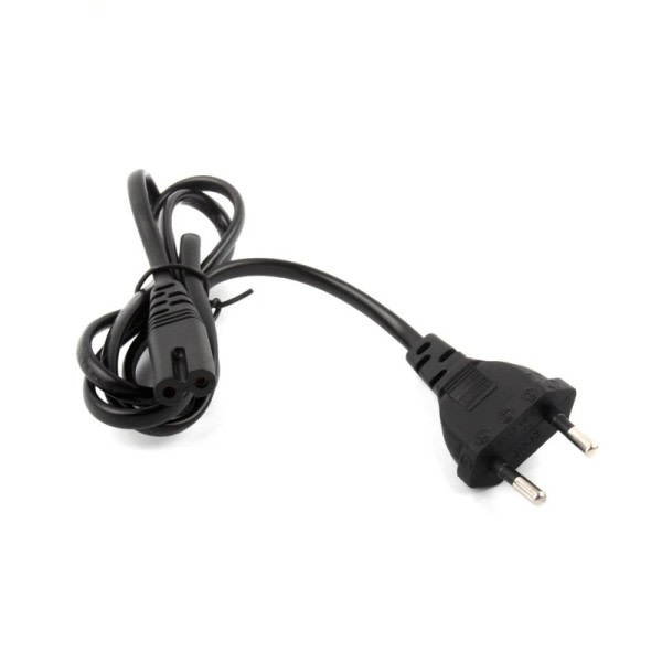 Universal 1m EU Standard till Figur 8 C7 2-Pin Plug AC Ström kabel Lead sladd