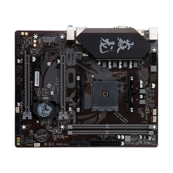 Monarch Dragon AMD B550M Gaming Moderkort USB3.1 M.2 Nvme Sata3 Stöd R5 3600 CPU (AM4 socket
