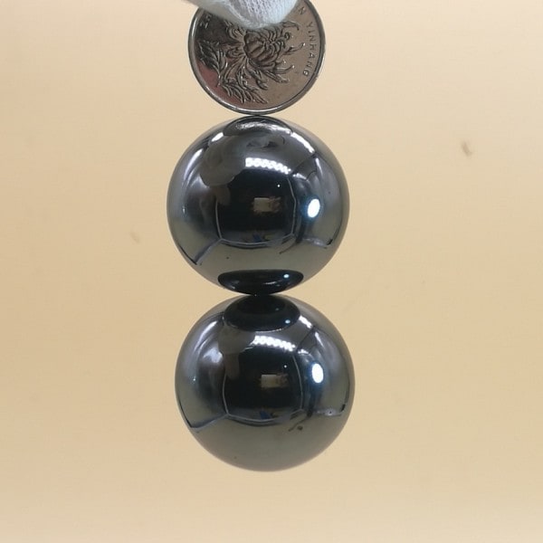 Magneetti levy musta kiillotus ferriitti magneetti halkaisija 35mm pallo