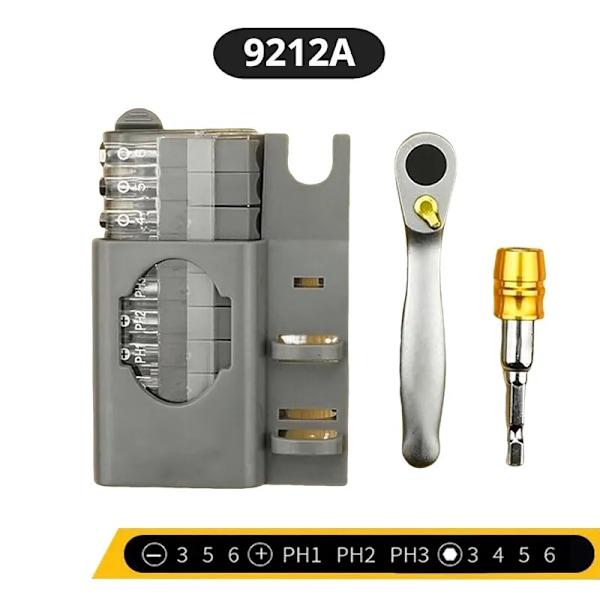 Multifunktionell Mini Spärrnyckel Skruvmejsel10 Batcher Bit Set Special Shaped Lotted Phillips Skruvmejsel Bärbar Handverktyg