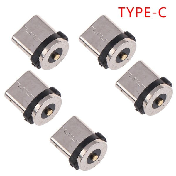 5 st mobil telefon laddare magnetisk data kabel huvud laddning kabel adapter