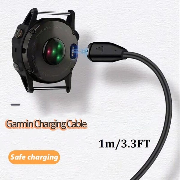 1M/3.3FT USB Opladning kabel Til Garmin Fenix 7 7S 7X 6 6S 6X 5 5X 5S Plus Vivoactive 3 Forerunner