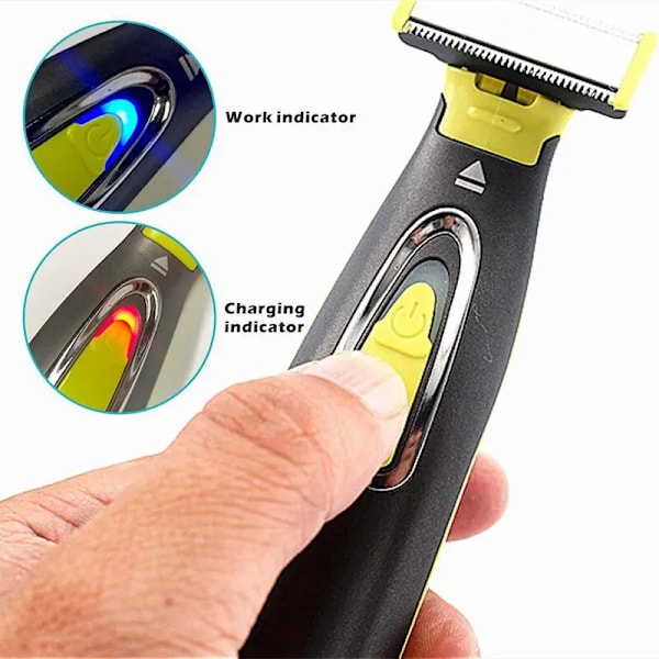 Bärbar hel kropp trimmer USB T formad blad rakhyvel