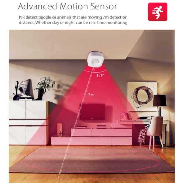 WIFI Bevægelse PIR Sensor Detektor Bevægelse Sensor Smart Life APP Trådløs Hjem Sikkerhed