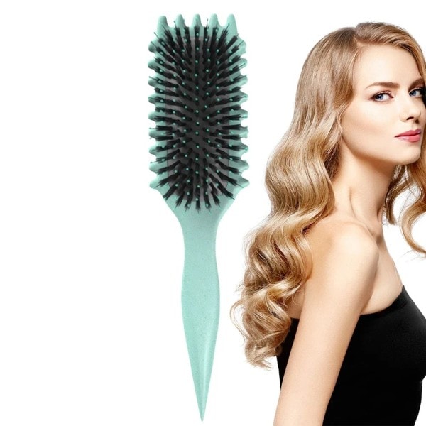 Lockar Define Styling Brush Boar Bristle Uttrassling Hår Brush Tangled Hår Kam