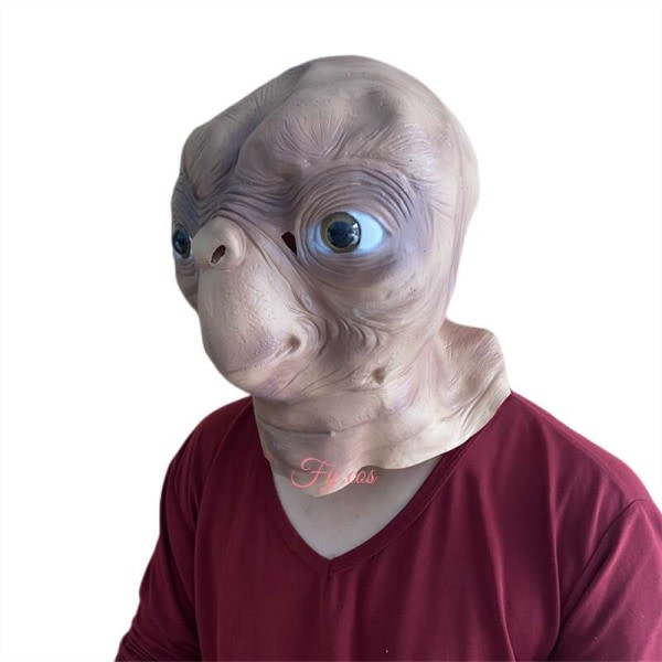 Halloween Maske Full Ansikt Realistisk Latex Mascara Skremmende Devil Forbedrer Forkledning Festival Cosplay Skrekk Alien kostyme