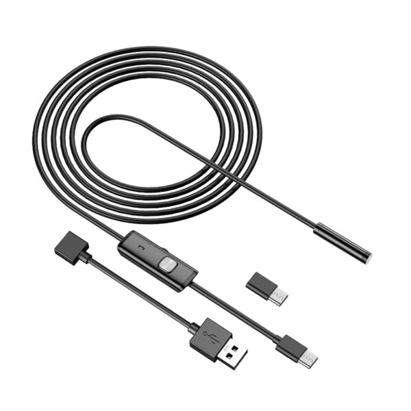 Teollisuus Endoskooppi kamera IP67 Vedenpitävä 5,5mm 7mm 3IN1 Android puhelimille PC USB Endoskooppi kamera
