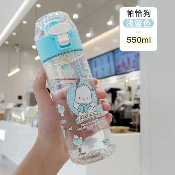 Kawaii Sanrio Vand Flaske Kuromi Cinnamoroll Tegnefilm Anime Glas Kop Sleeve Legetøj