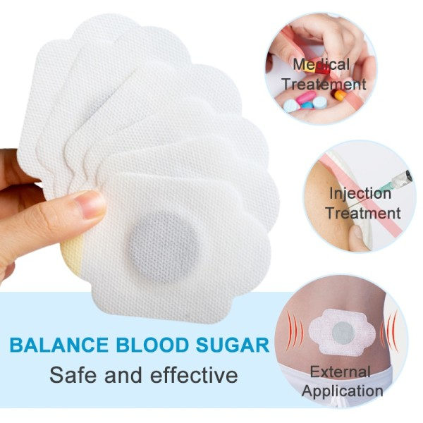 120 stykker Diabetiker plaster stabiliserer blod sukker niveau balance blod glucose diabetes behandling