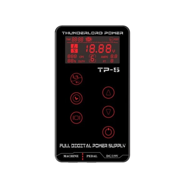 Digital Tatuering Strömförsörjning LCD Touch Skärm Dubbel Strömkälla