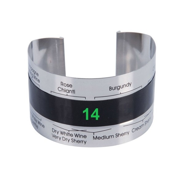 Vin halsbånd Termometer Bar Drikke Verktøy Clever Flaske Snap Termometer LCD Display klipp Sensor