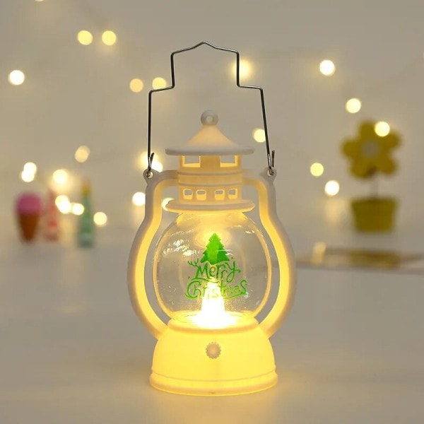 LED Lantern Lys Julenissen God jul pynt jul dekorativ lampe