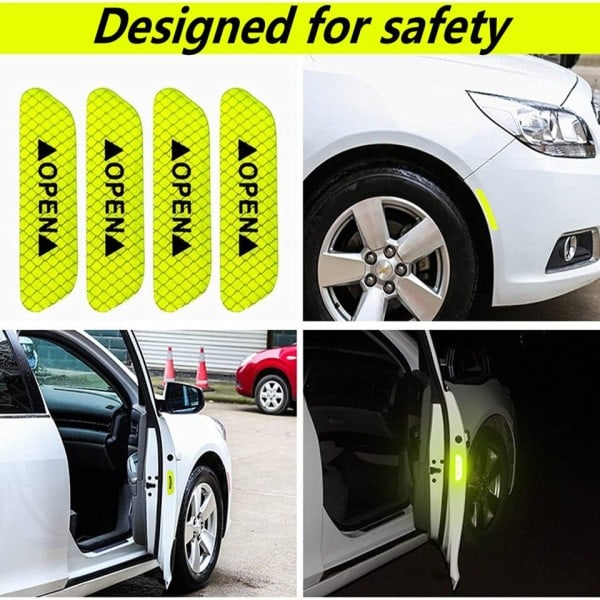 Heijastava Auto ovi Tarra Turva Avaa Varoitus Heijastin Teippi Tarra Auto Auto Lisävarusteet 2kpl