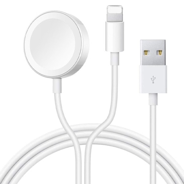 Kabel för Apple Watch Laddare serier 7 8 6 5 4 SE 3 in 1 USB Snabb Portabel Laddningsstation