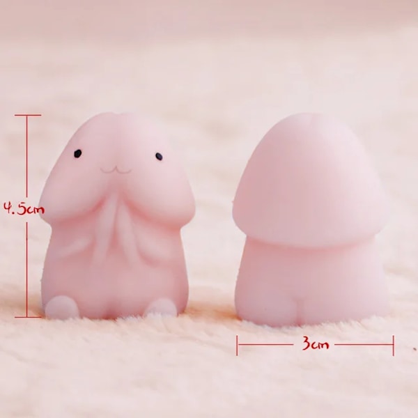 Penis Dick Shape Toy Långsam Rising Stress Lättnad Leksaker Långsam Rebound PU Dekompression Koppla av Tryck Leksaker